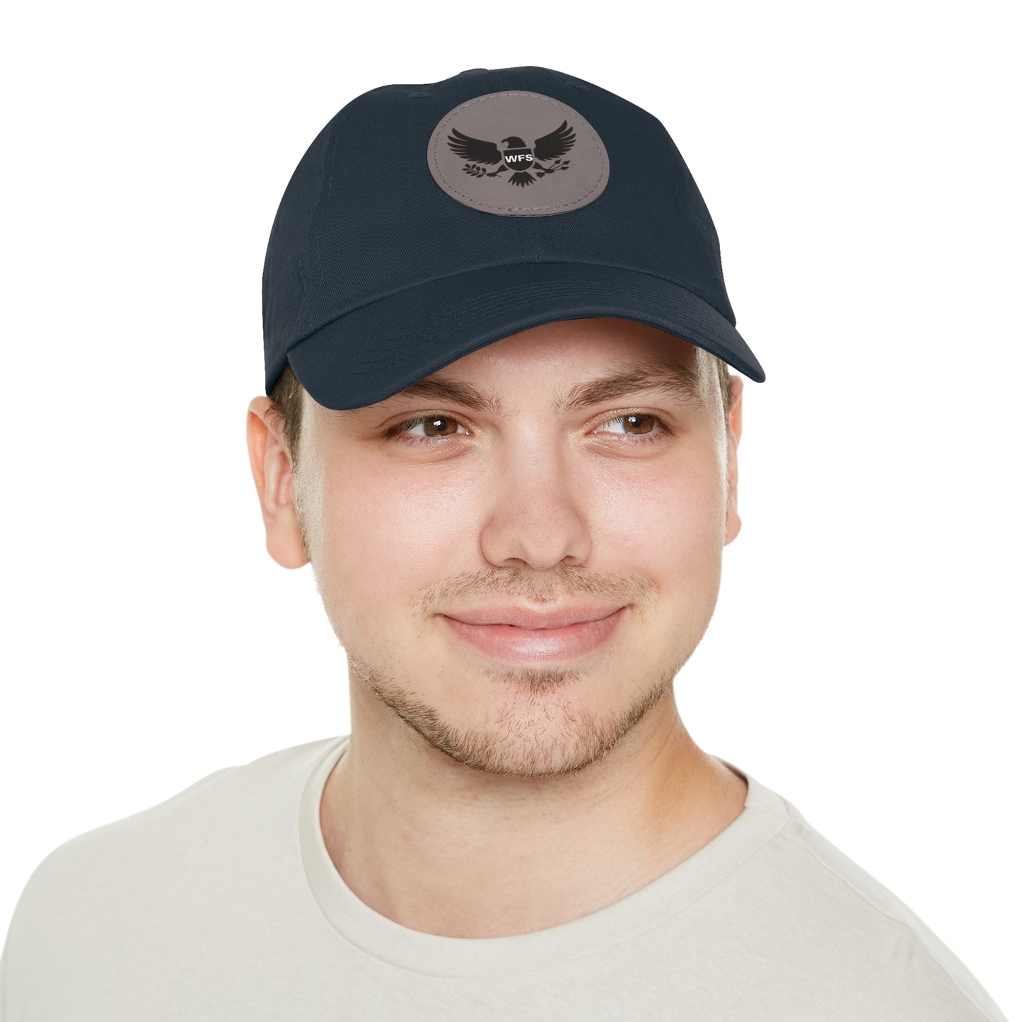 WFS Eagle Dad Hat with Leather Patch (Round)