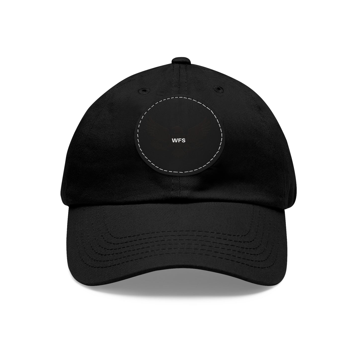 WFS Eagle Dad Hat with Leather Patch (Round)