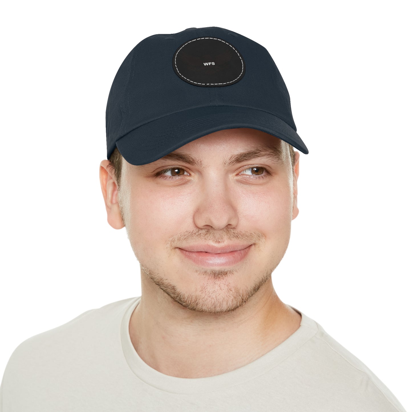 WFS Eagle Dad Hat with Leather Patch (Round)