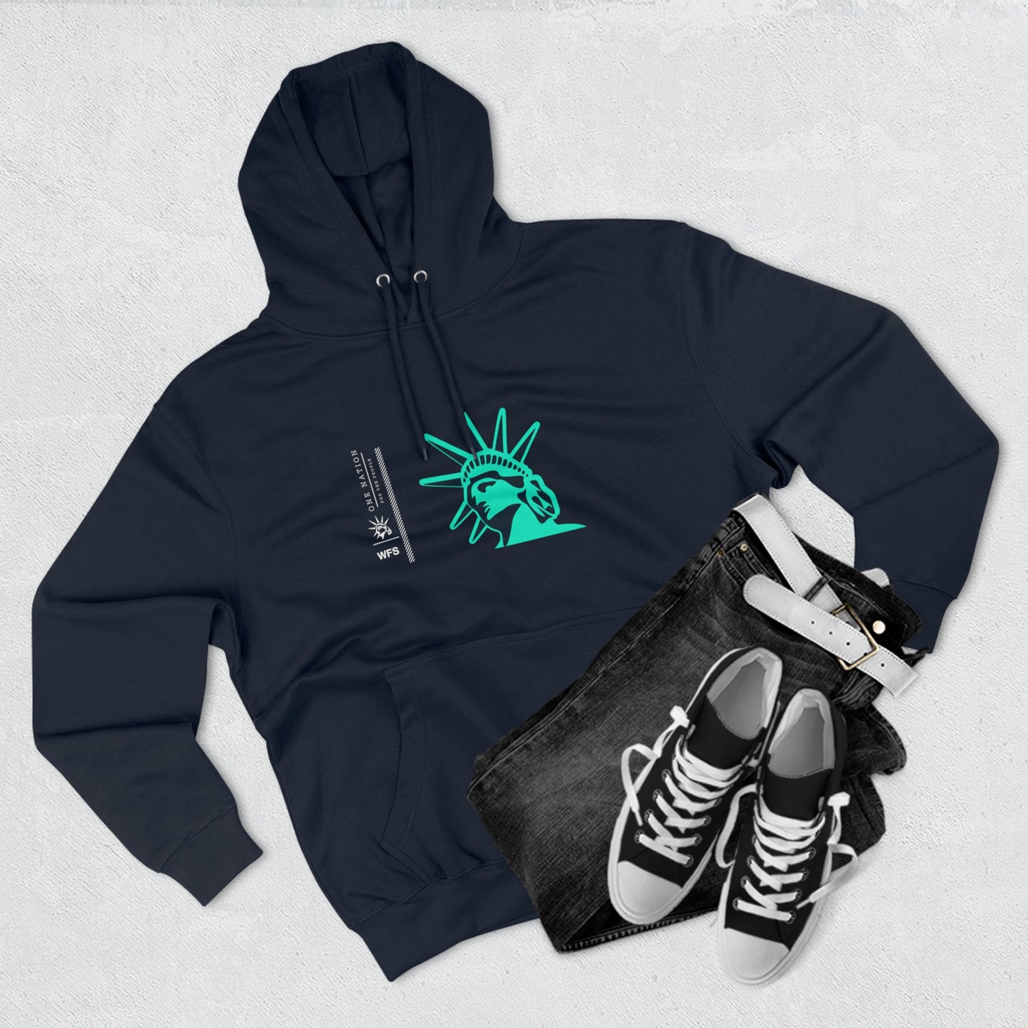 WFS Liberty Stamp Unisex Premium Pullover Hoodie