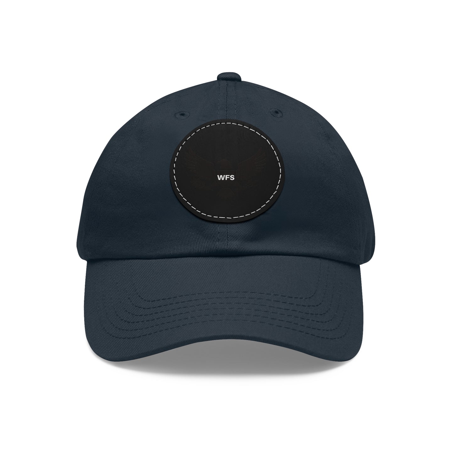 WFS Eagle Dad Hat with Leather Patch (Round)