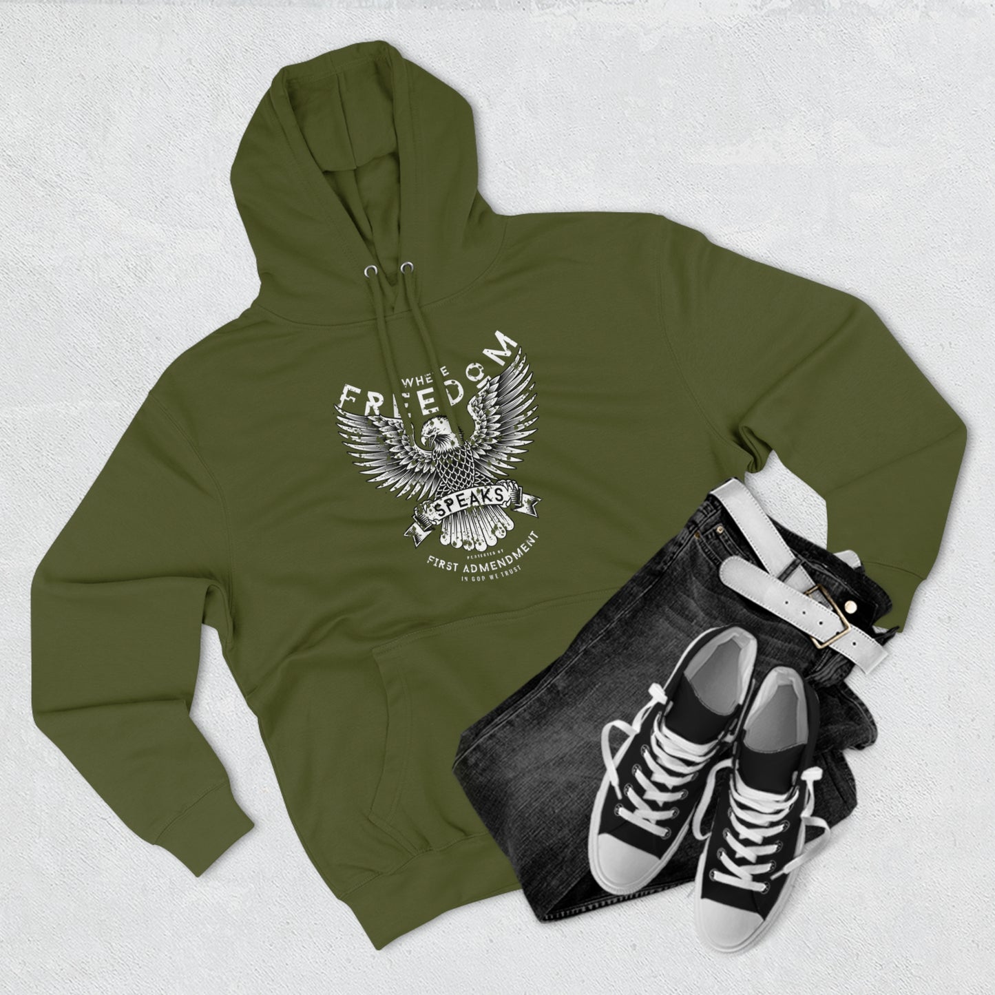 WFS Freedom Eagle Unisex Premium Pullover Hoodie