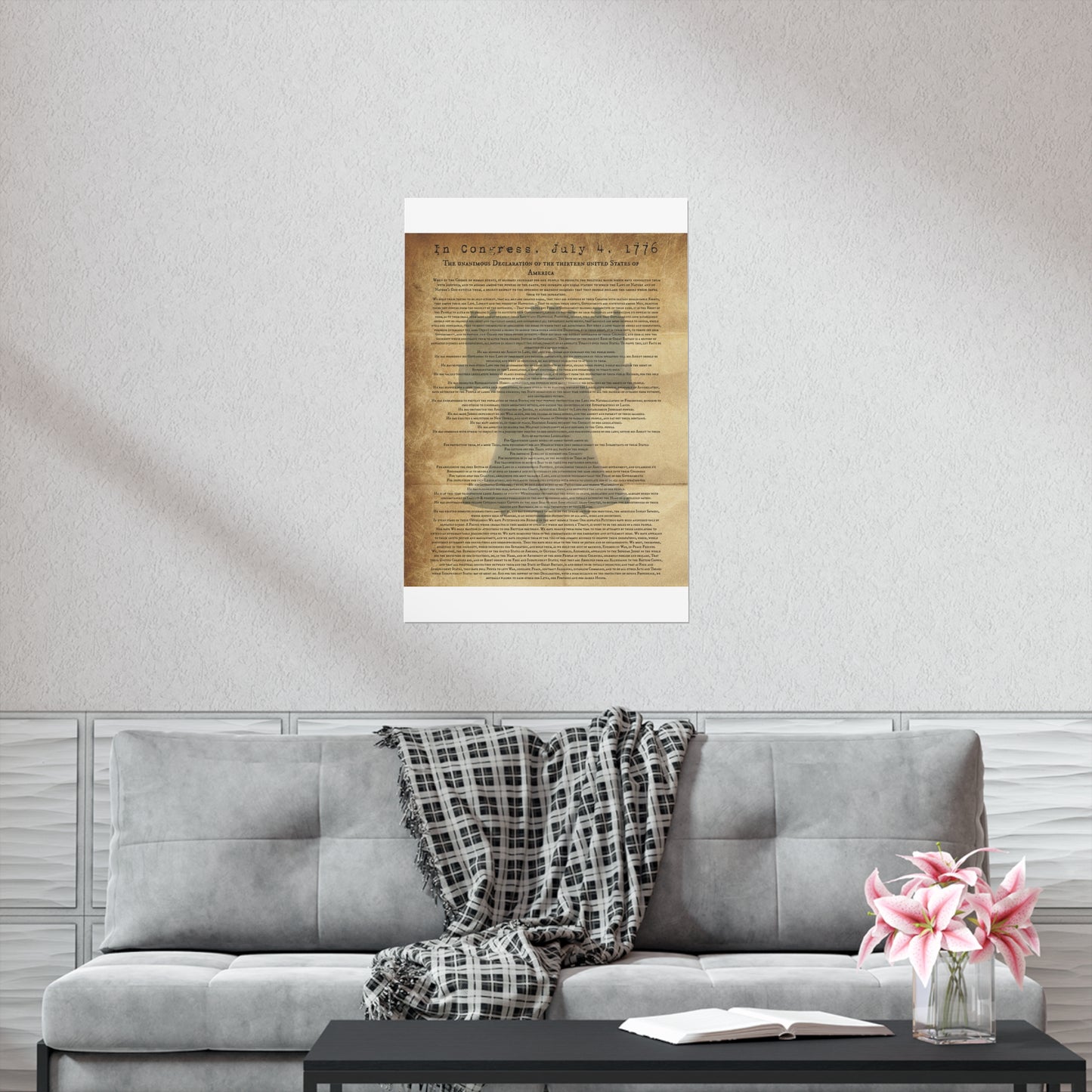 Declaration of Independence: Premium Matte Vertical Posters