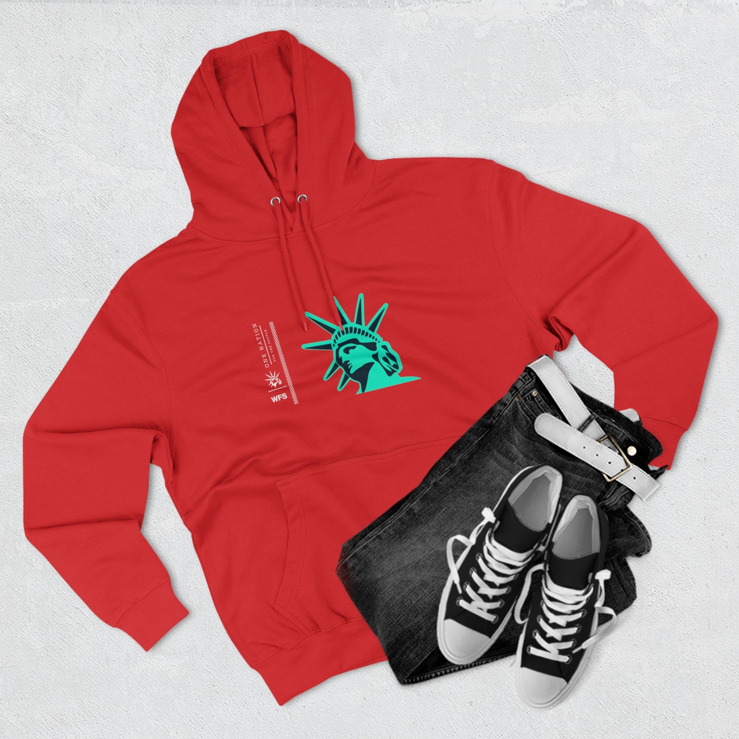 WFS Liberty Stamp Unisex Premium Pullover Hoodie
