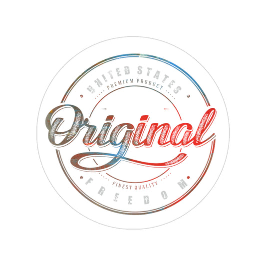 WFS Original Transparent Outdoor Stickers, Round, 1pcs