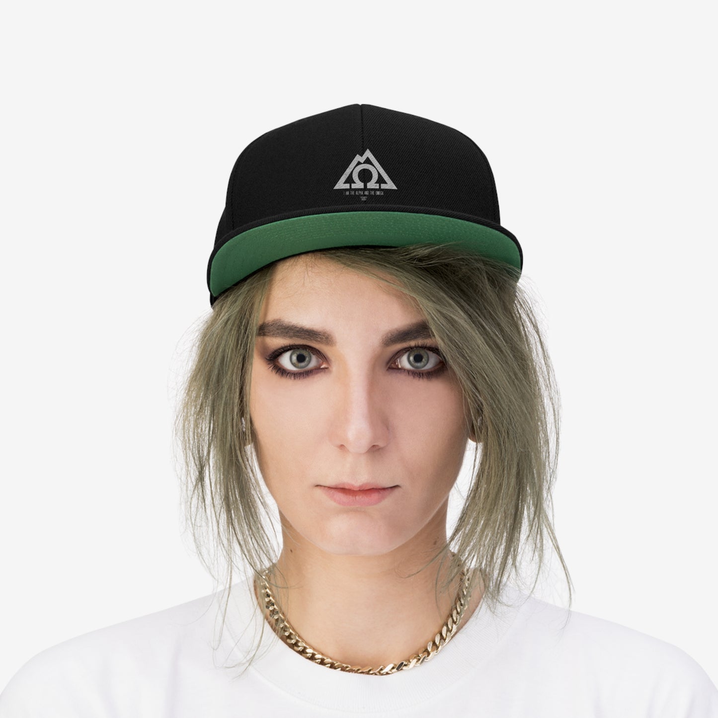 ALPHA OMEGA Unisex Flat Bill Hat