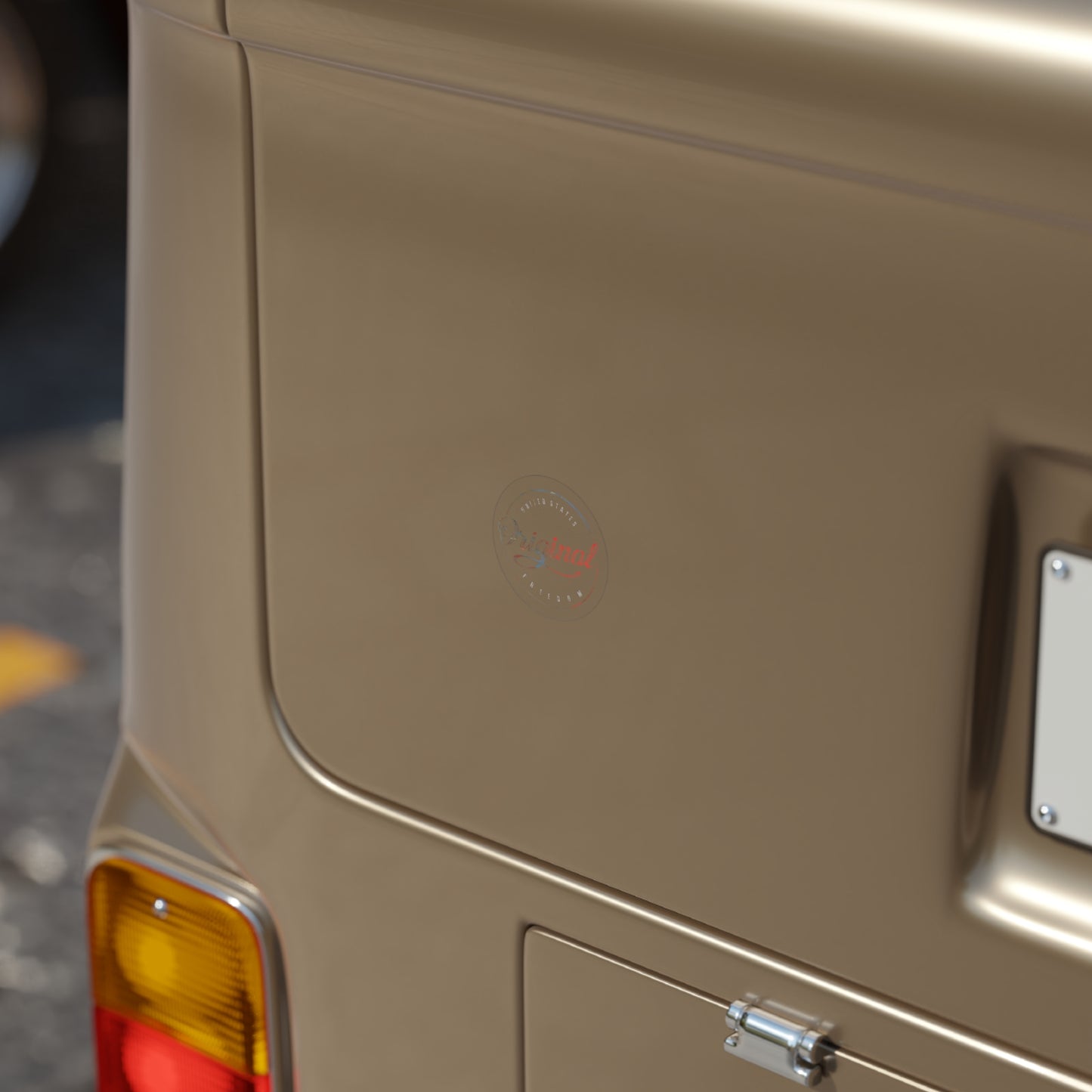 WFS Original Transparent Outdoor Stickers, Round, 1pcs