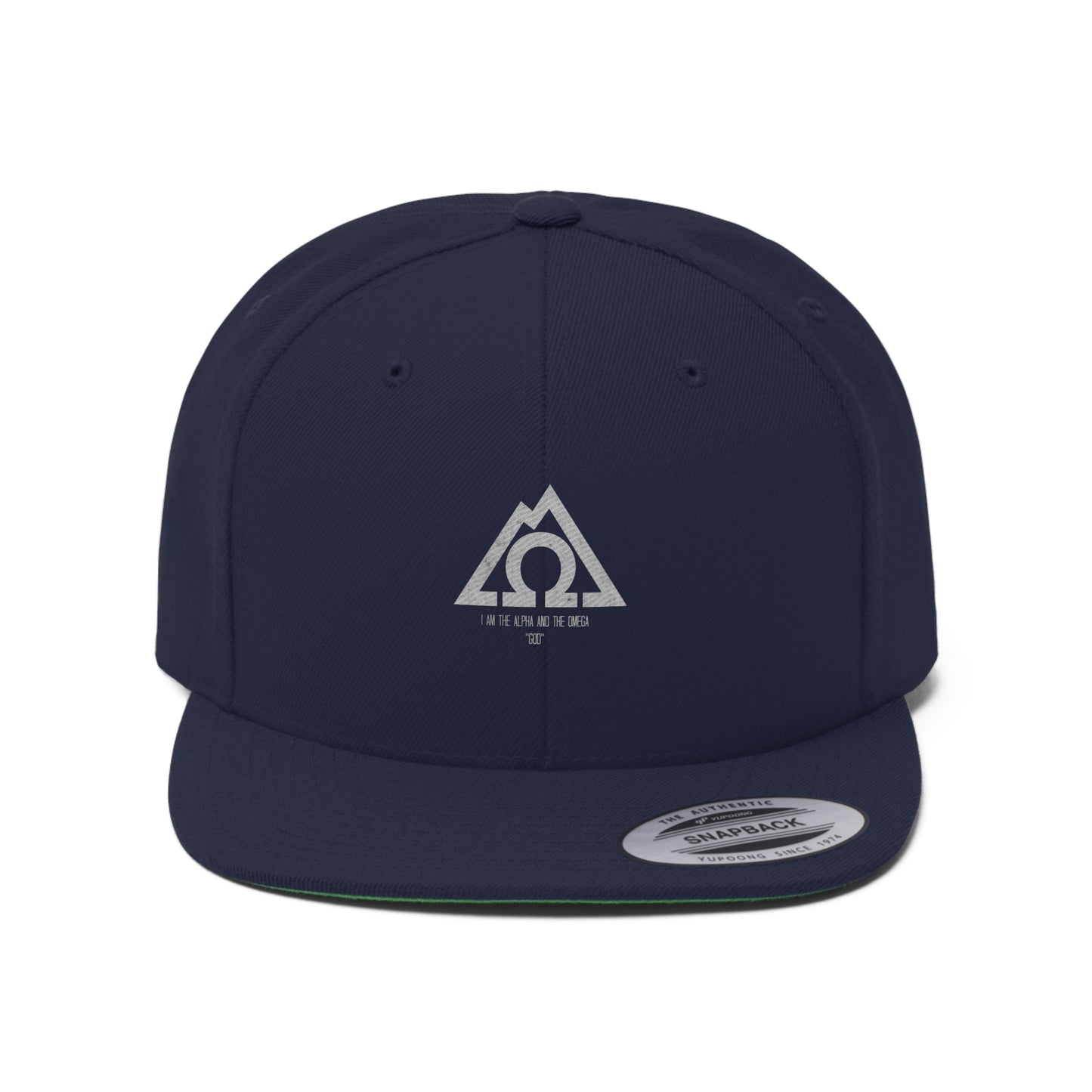ALPHA OMEGA Unisex Flat Bill Hat