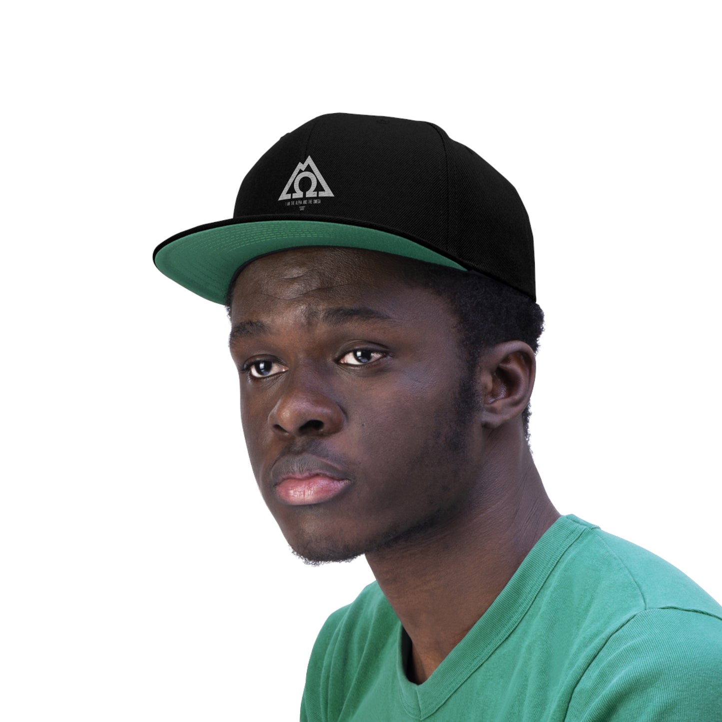 ALPHA OMEGA Unisex Flat Bill Hat