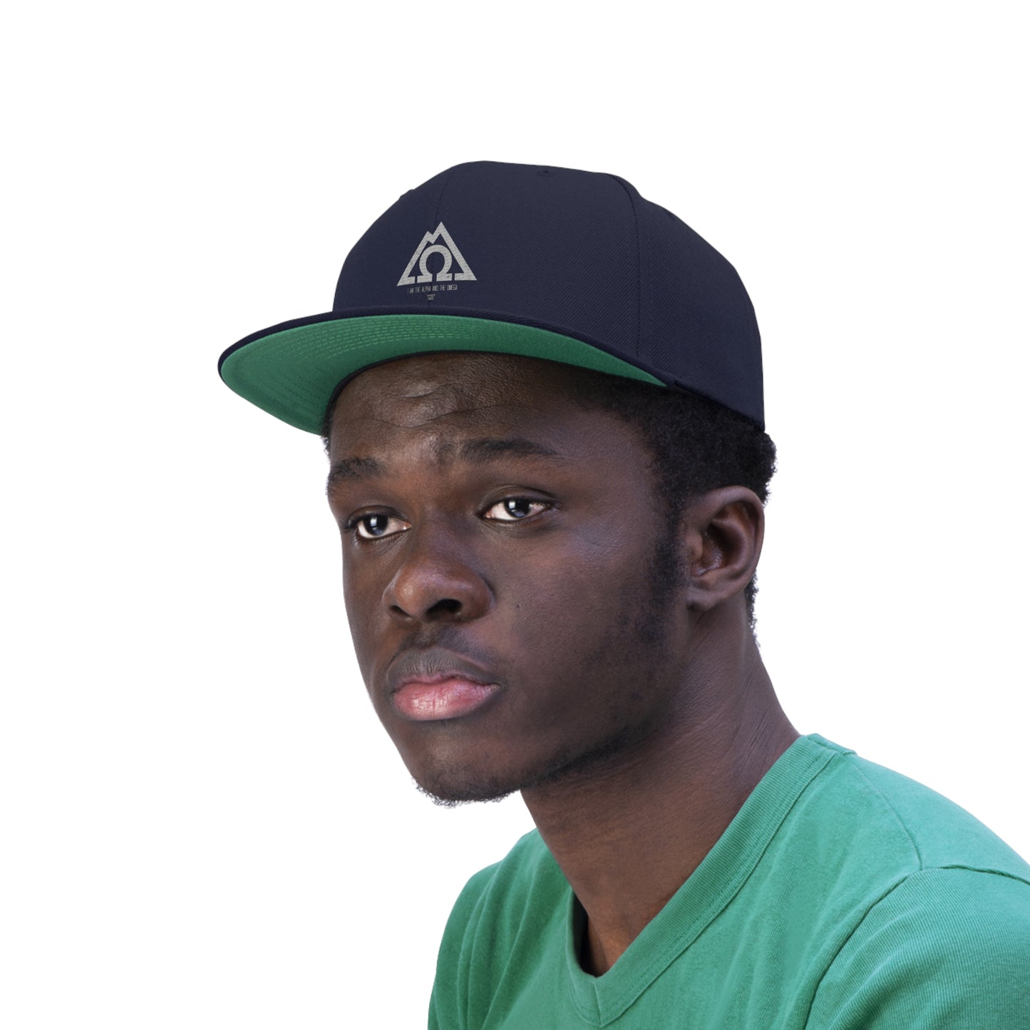 ALPHA OMEGA Unisex Flat Bill Hat