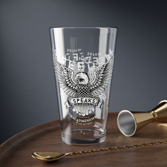 Eagle of Freedom Mixing Glass, 16oz
