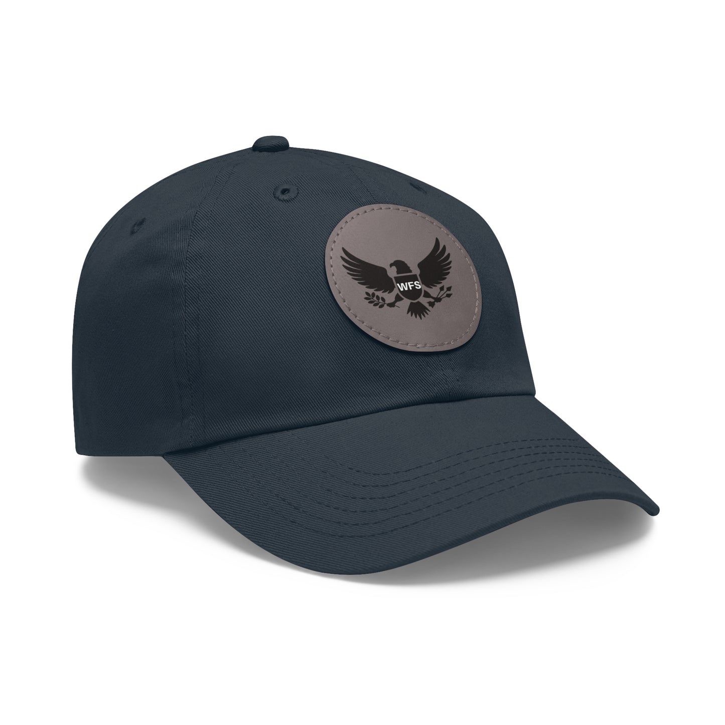 WFS Eagle Dad Hat with Leather Patch (Round)