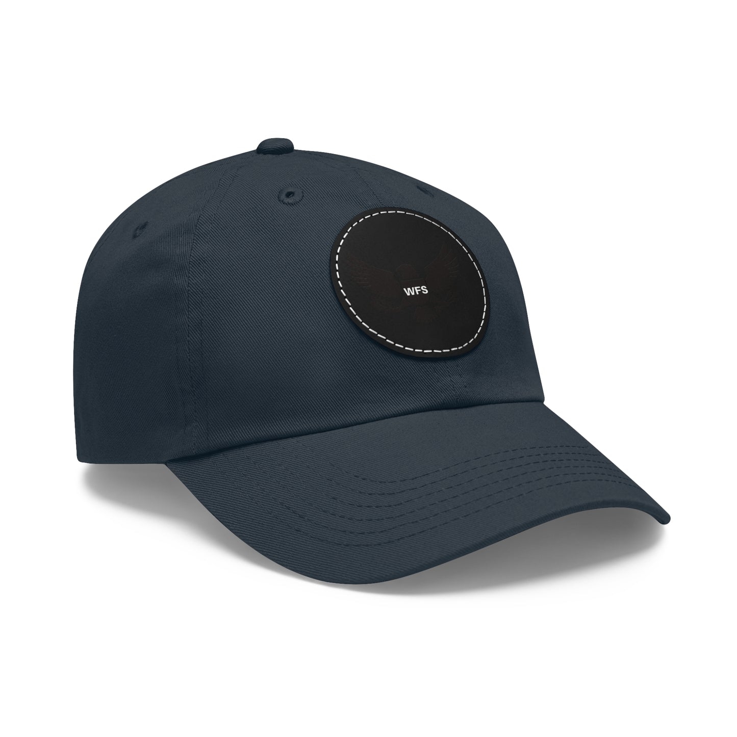 WFS Eagle Dad Hat with Leather Patch (Round)