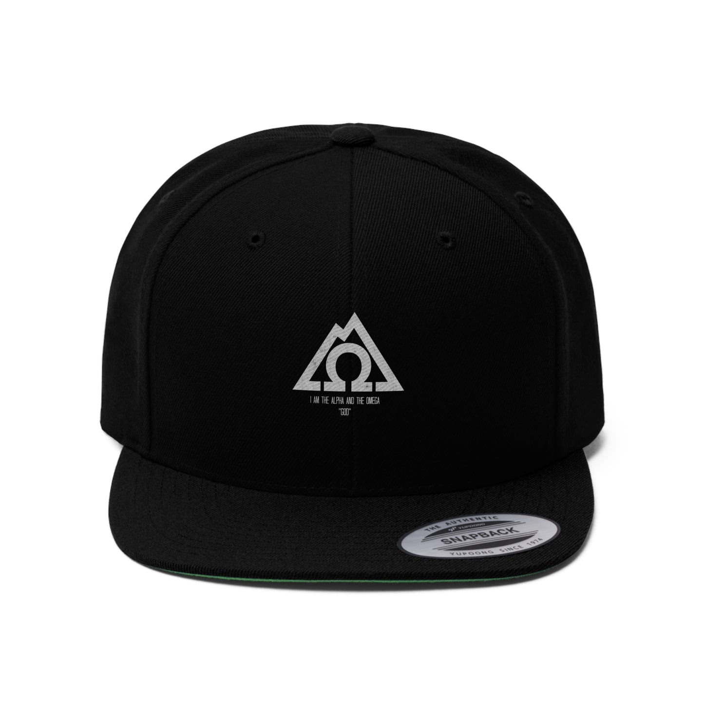ALPHA OMEGA Unisex Flat Bill Hat