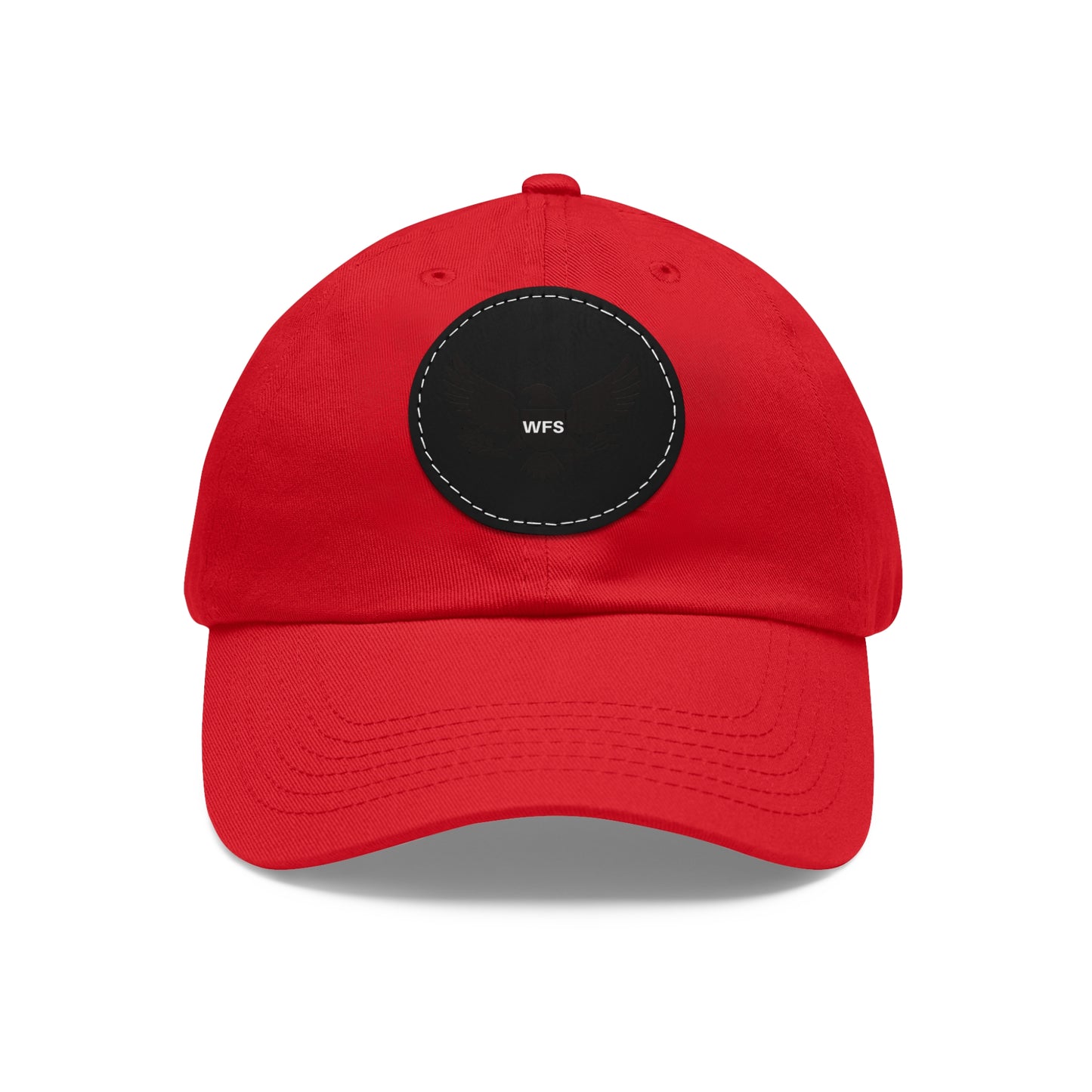WFS Eagle Dad Hat with Leather Patch (Round)