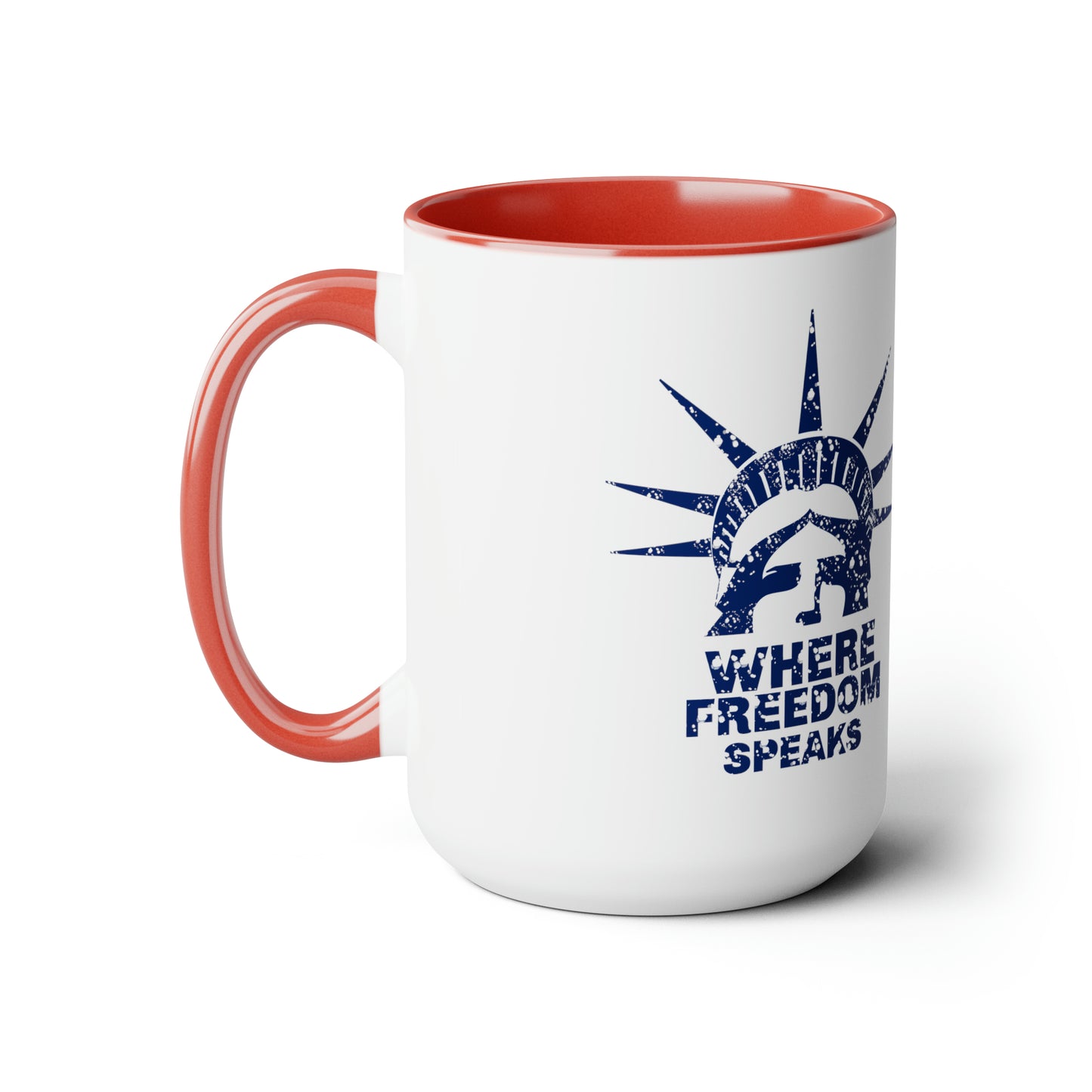 WFS Liberty Two-Tone Coffee Mugs, 15oz