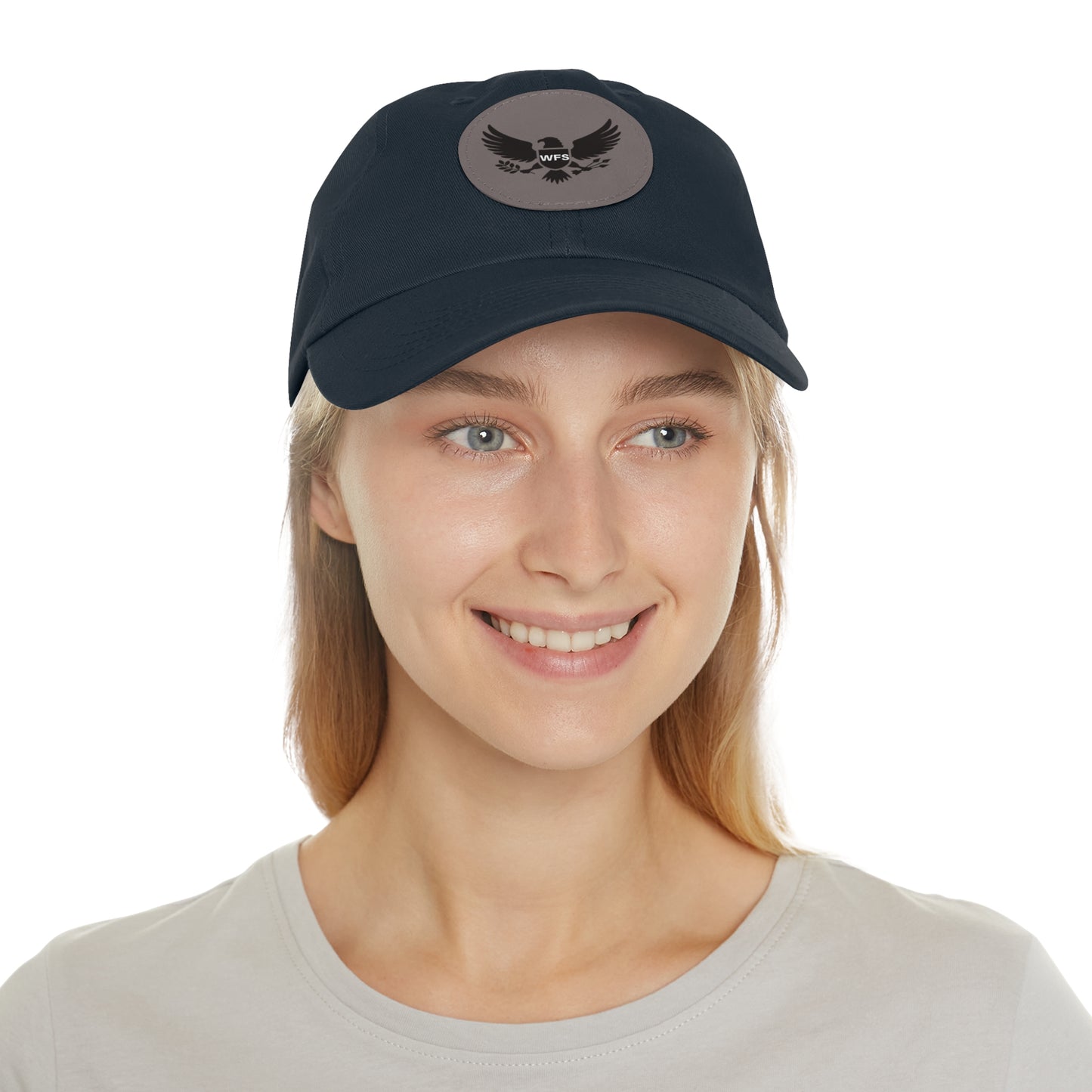 WFS Eagle Dad Hat with Leather Patch (Round)